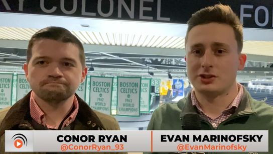  VIDEO: Conor Ryan reacts to Bruins’ blowout win over Montreal  taken At TD Garden (Bruins)